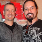 Steve G. Jones with Bjorn Englen, former Quiet Riot bassist