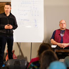 Steve G. Jones presenting with Joe Vitale of The Secret
