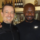 Hypnotherapist Dr. Steve G. Jones with former two-time WBC Continental America's light heavyweight boxing champion and two-time world title boxing challenger, Derrick 'Royalty' Harmon